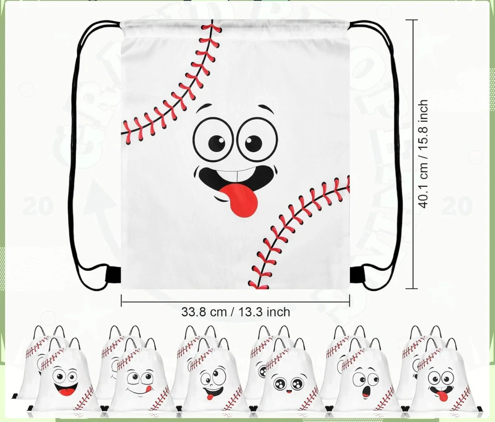 Stahovací batoh/taška baseball smile